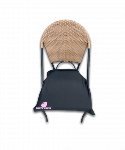 Wicker Chair With A Comfy Cover